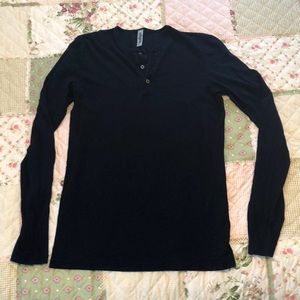 American Apparel Indigo Henley